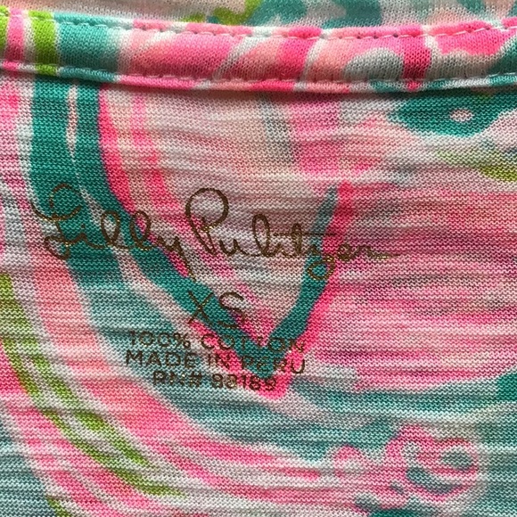 Lily Pulitzer x-small t-shirt EUC - Picture 3 of 3